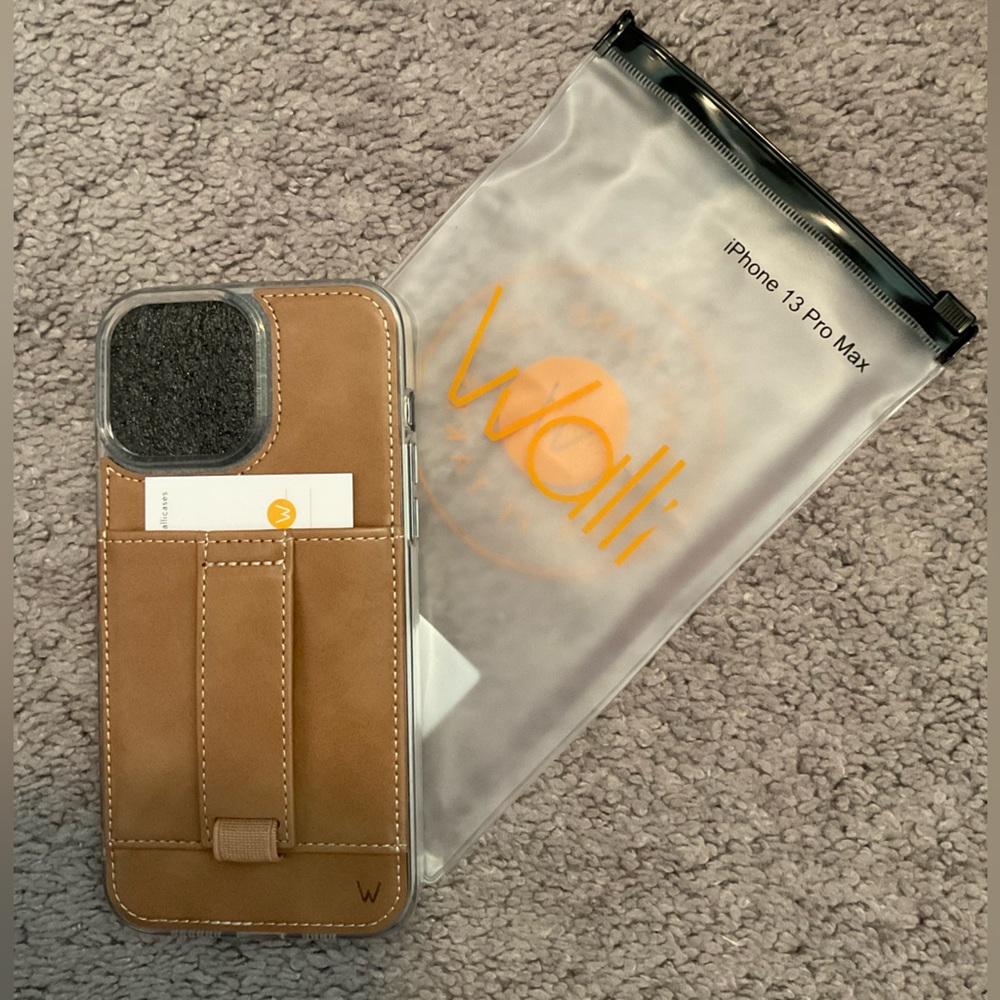 Brown leather iPhone 13 Pro Max case